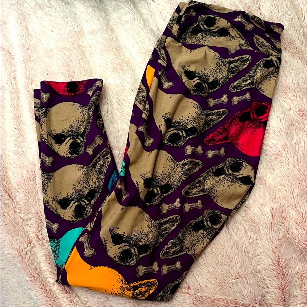 Lularoe Chihuahua TC Leggings